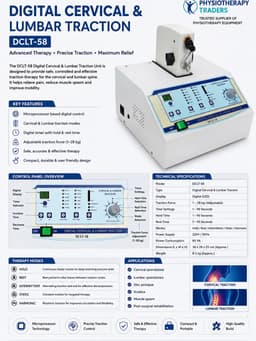 Digital Cervical & Lumbar Traction Machine DCLT-58 for Spinal Decompression & Physiotherapy in Nepal view 2