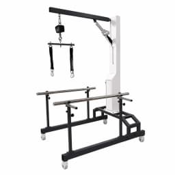 Medical electric gait training rehabilitation frame view 2