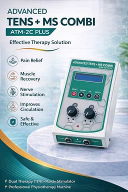 Advanced TENS + MS Combi Dual Therapy Machine (Model ATM-2C PLUS) view 1
